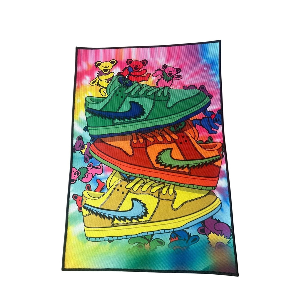 Nike SB Dunk Grateful Dead  Rug Non Slip Back